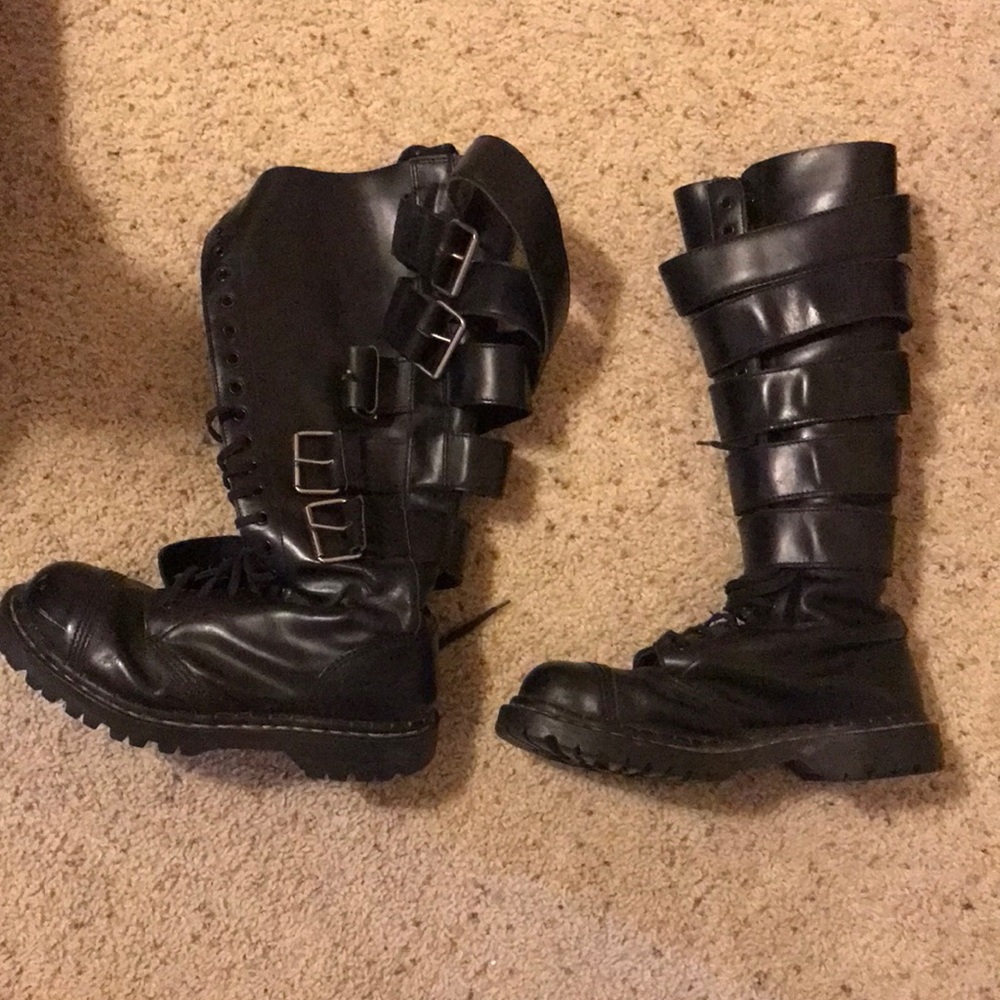 Gripfast 20 eye steel toed boots mens size 7 women’s size 9 excellent condition